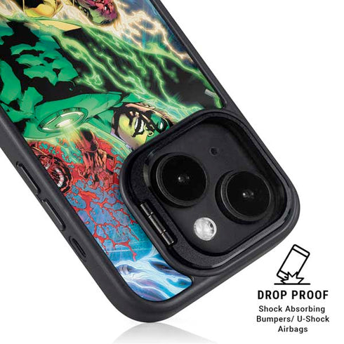 DC Comics Green Lantern Blackest Night Art work by Ivan Reis iPhone 14 Kickstand Case